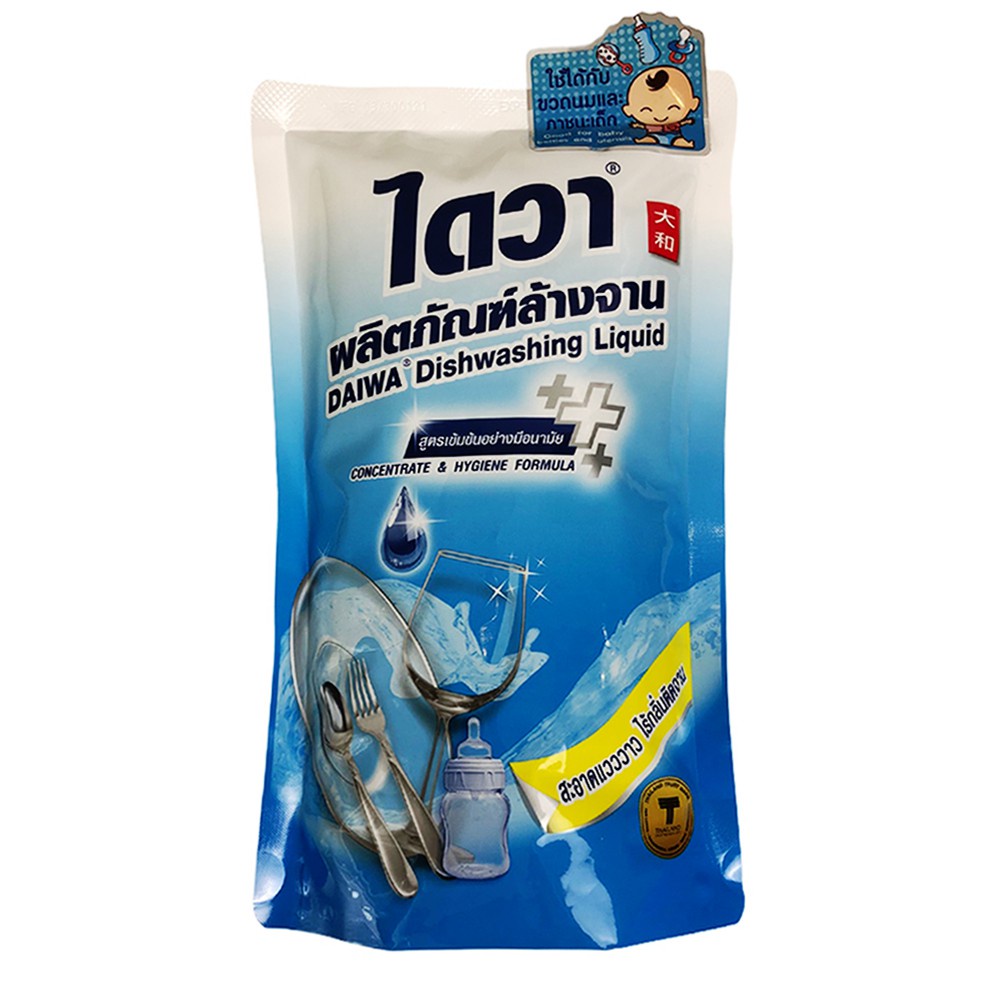 COMBO 10 nước rửa chén đậm đặc không mùi DAIWA Thái Lan 500ml - túi - Dishwashing detergent