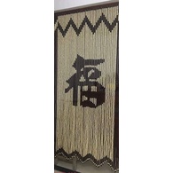 MÀN RÈM HẠT GỖ DẦY TREO CỬA