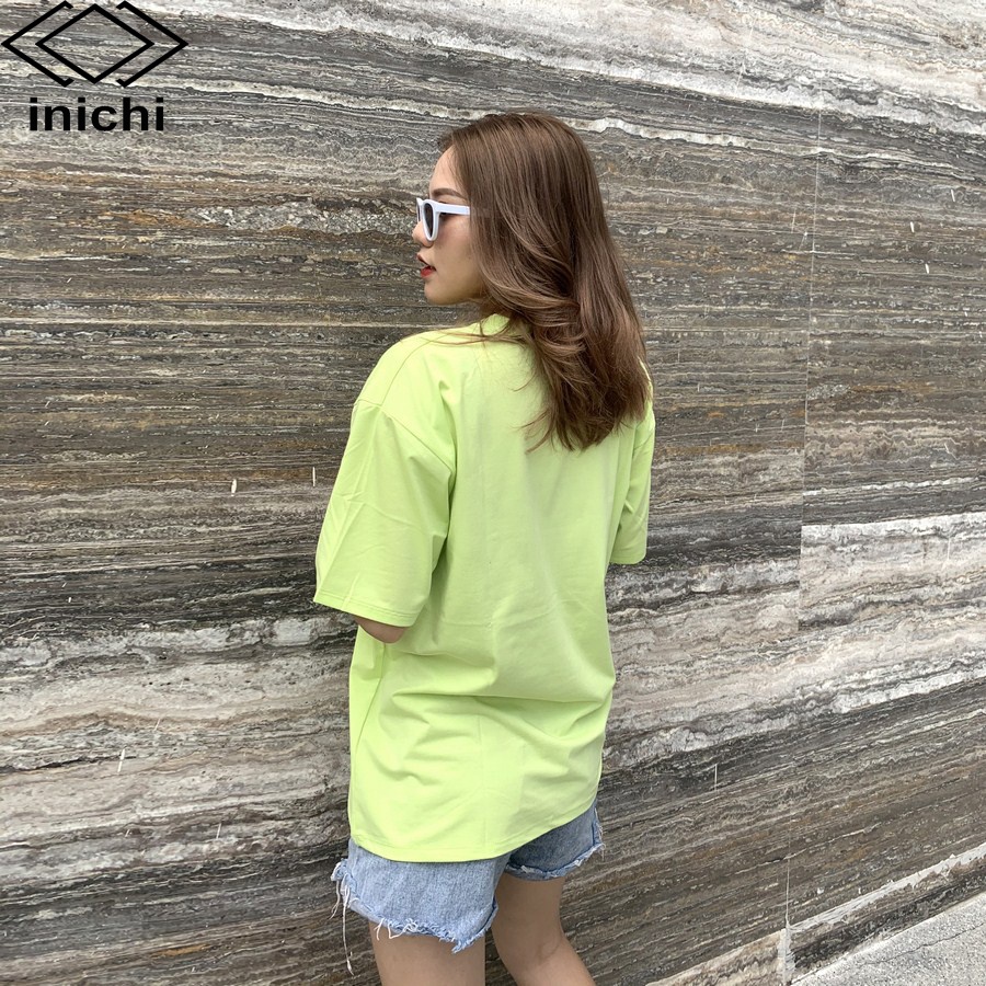 Áo thun tay lỡ INICHI A589 form rộng oversize nam nữ áo phông unisex