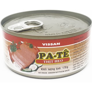 Pate thịt heo Vissan đóng hộp 170g