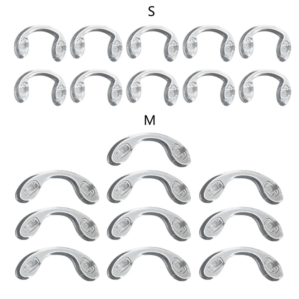 Set 5 miếng đệm mũi mắt kính trong suốt trọng lượng nhẹ thoải mái tiện dụng