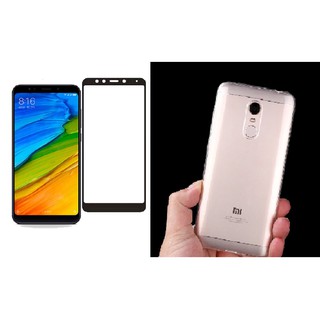 Combo Ốp lưng kính cường lực xiaomi redmi 5 full màn hình