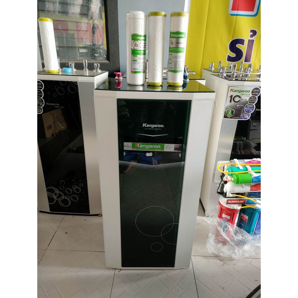 Máy lọc nước RO nóng nguội lạnh Kangaroo KG10A3 10 lõi -Gồm 10 lõi 2 vòi nóng-lạnh-nguội, bảo hành 12 tháng chính hãng
