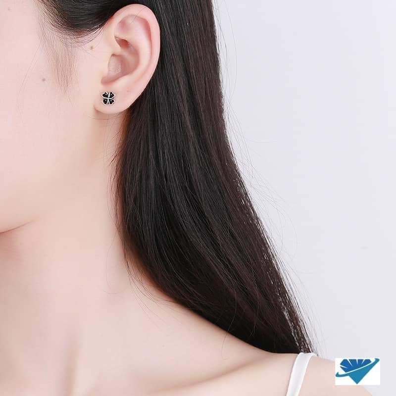 Bông tai cỏ bốn lá bạc ta