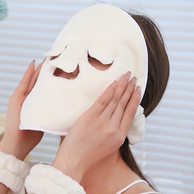 Youyo Băng Đô Vải Lông Cừu San Hô Mềm Mại Dạng Nén Dùng Khi Tắm Rửa Mặt / Đeo Cổ Tay