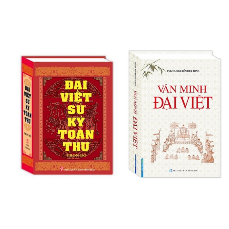 Sách - Combo 2 cuốn Đại Việt sử ký toàn thư (bìa cứng) + Văn Minh Đại Việt (bìa cứng)