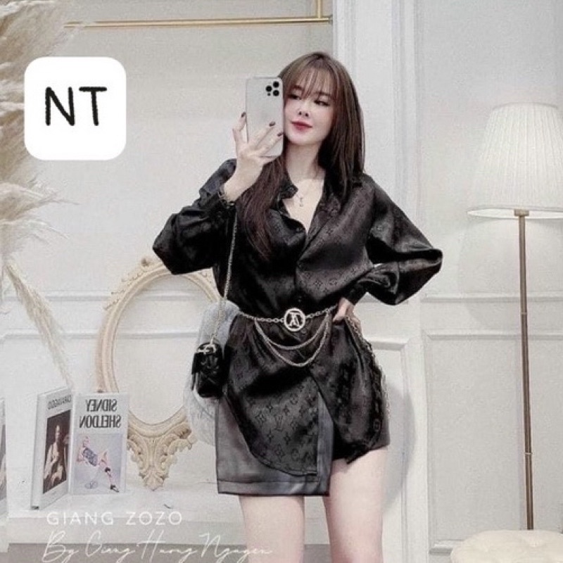 Đai váy - Belt xích vàng thương hiệu mix váy hoặc vest sanh chảnh