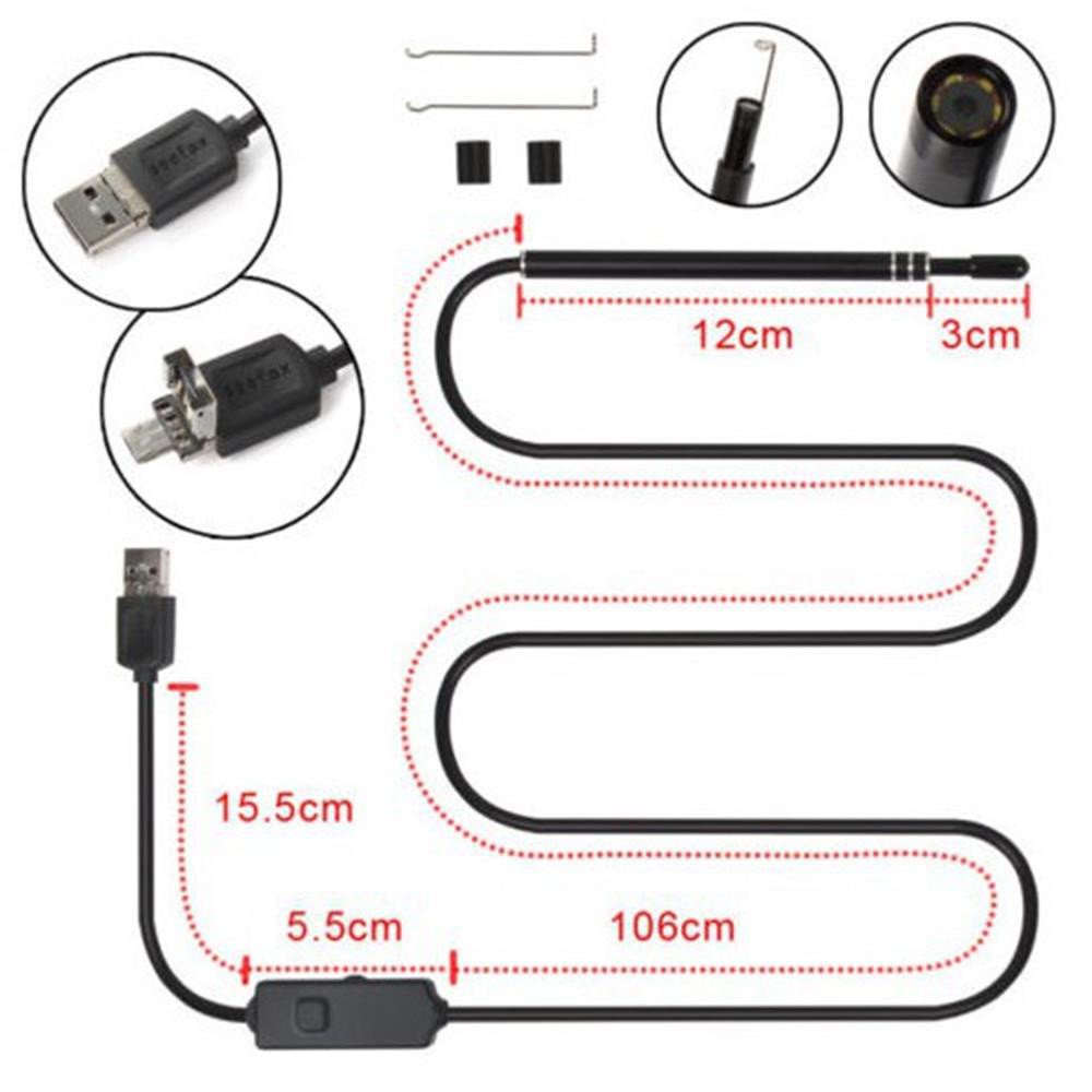 Cách sử dụng Camera Nội Soi Tai Lấy Ráy Tai Siêu Nét Tại Nhà - Chống nước  chuẩn IP67, Dễ Sử Dụng