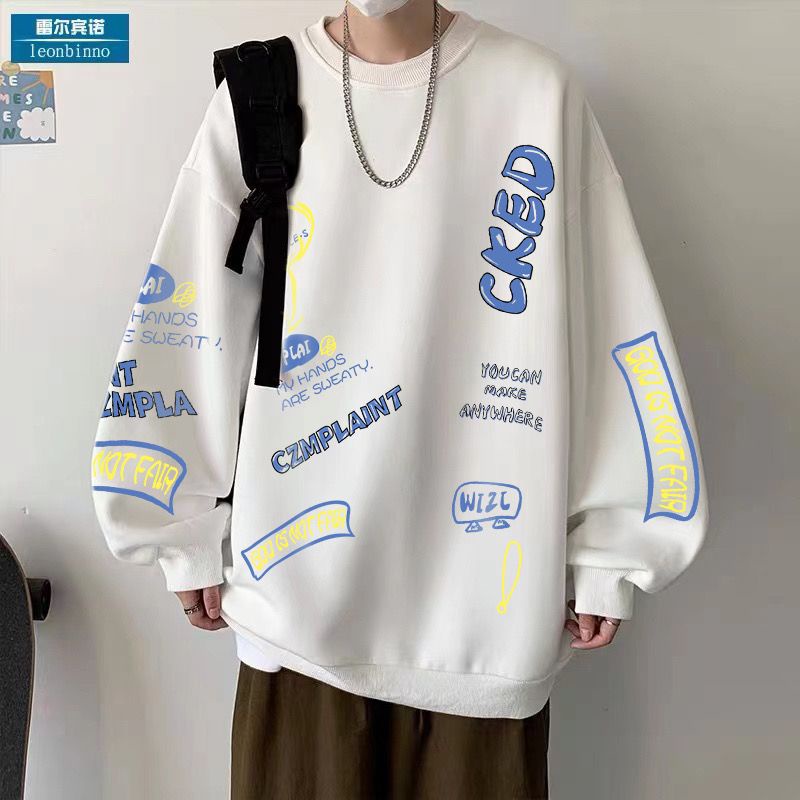 Áo Sweater Lông Cừu Dáng Rộng Phong Cách Thời Trang Hàn Quốc Cho Nam Giới