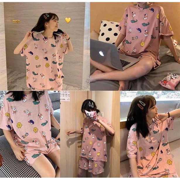 bộ ngủ cộc tay