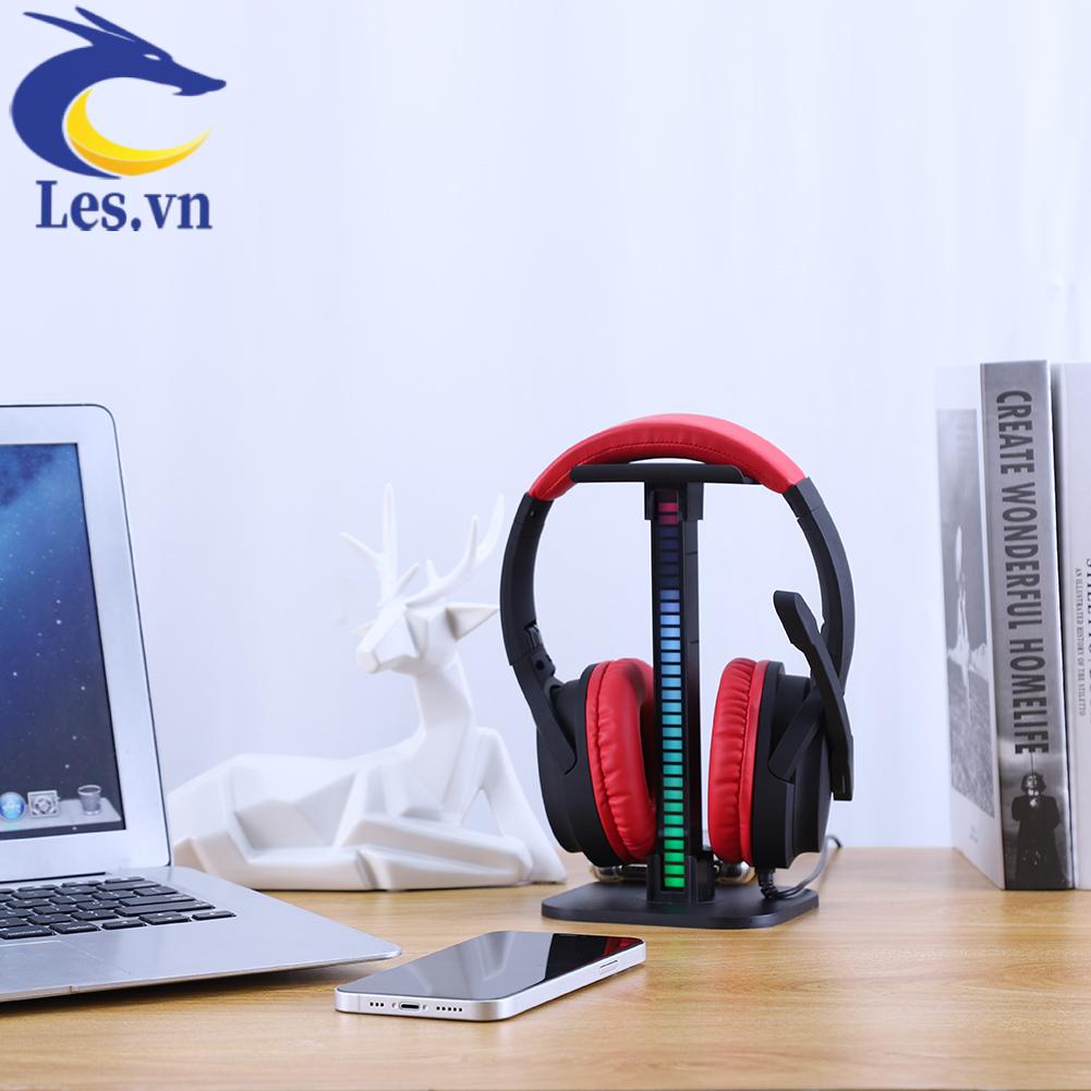 Giá Đỡ Tai Nghe Chơi Game Có Đèn LED RGB Và Cổng USB