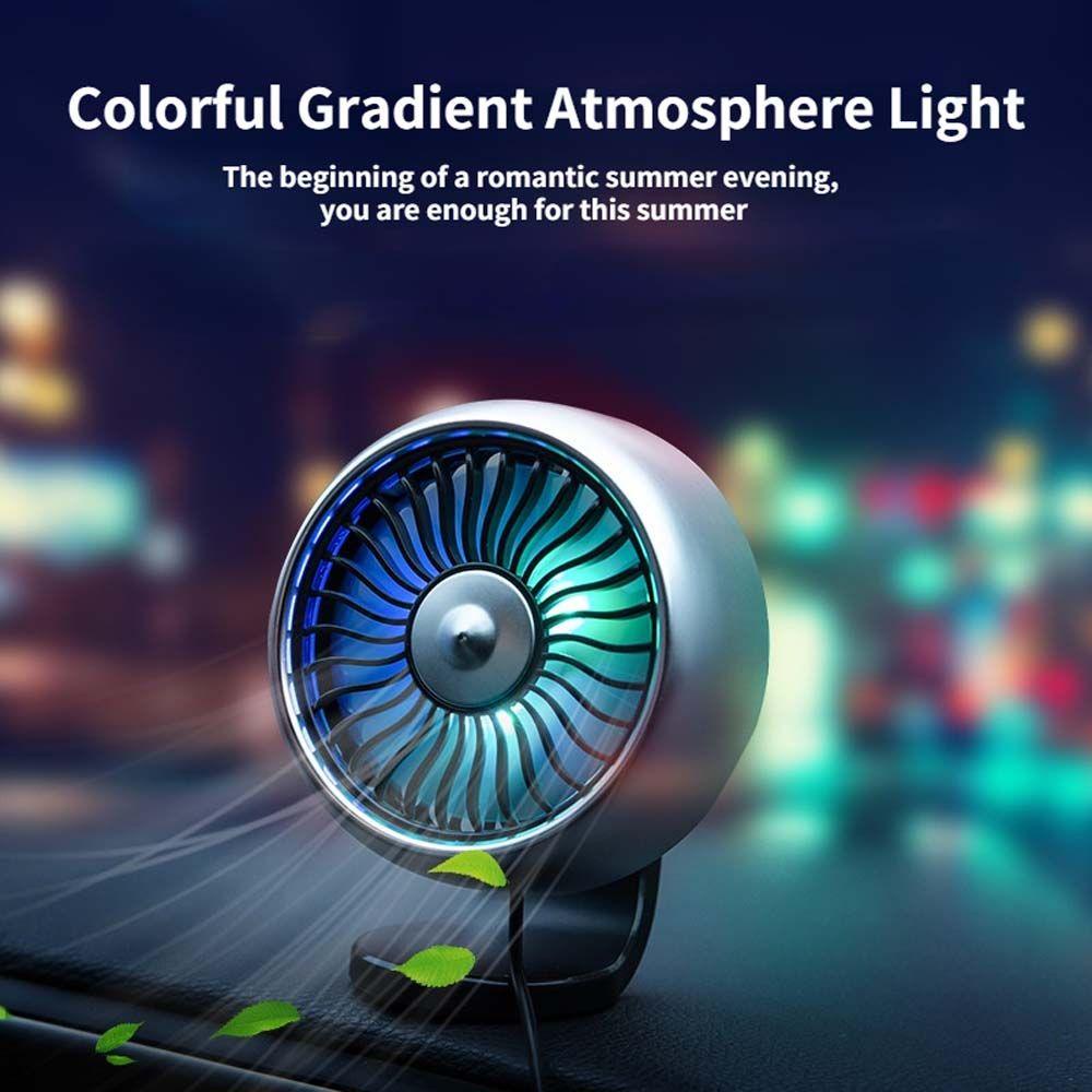 Quạt Điều Hòa Xe Hơi Mini Có Đèn LED 3 Chế Độ Điều Hòa Tiện Dụng