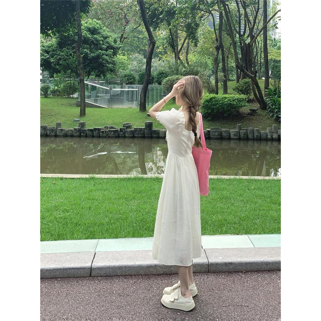 Đầm Thắt Dây Phong Cách Pháp Kiểu Mới 63852
