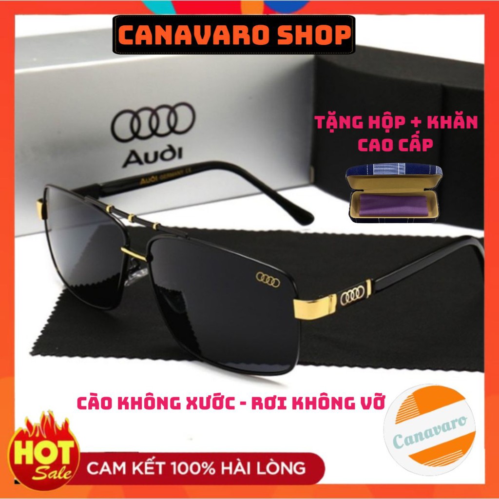 Kính Mát Nam AUDI Thời Trang Cao Cấp Phân Cực Chống Chói Đi Biển Chống UV Đẹp Chất CANAVARO SHOP CN075