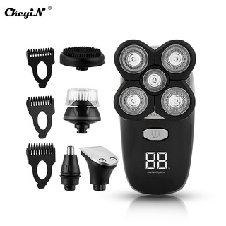 CkeyiN 5 In 1 Hair Grooming Kit Cordless Beard Trimmer with 5 Blades Rechargeable RC400