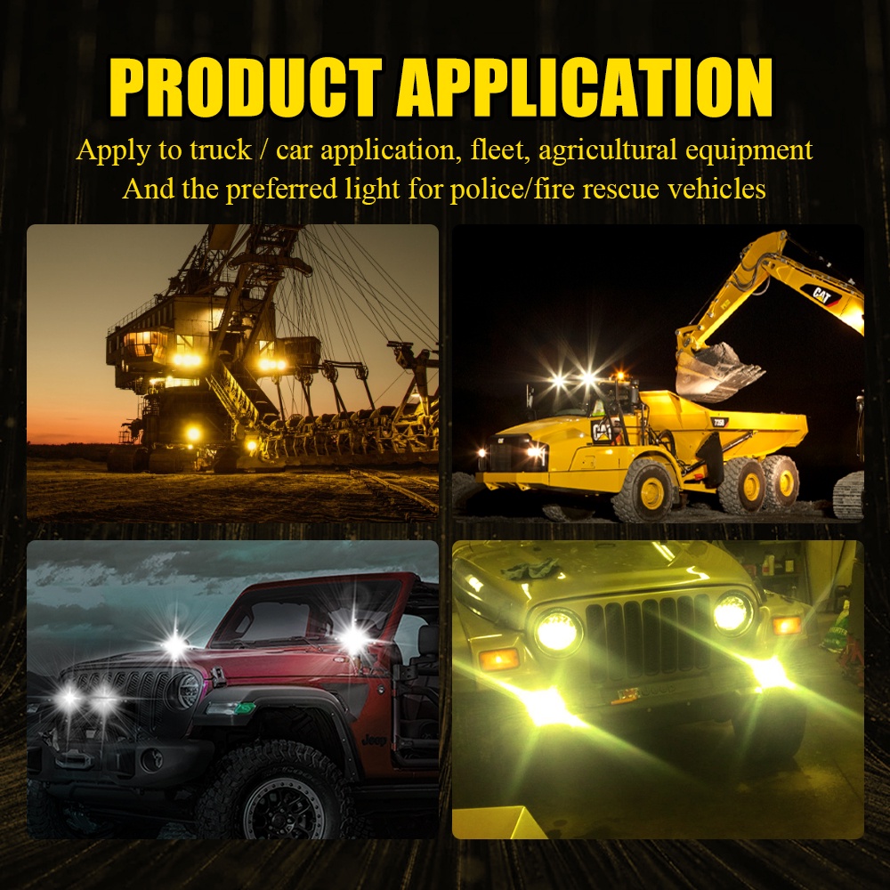 Đèn LED Mini Ánh Sáng Trắng / Vàng Chất Lượng Cao Cho Xe Hơi / Xe Máy