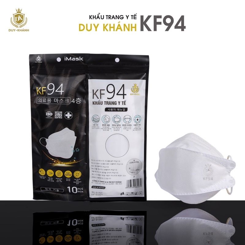 [4D imask3] Khẩu trang y tế KF94 công nghệ Hàn Quốc 4 lớp kháng khuẩn cao cấp