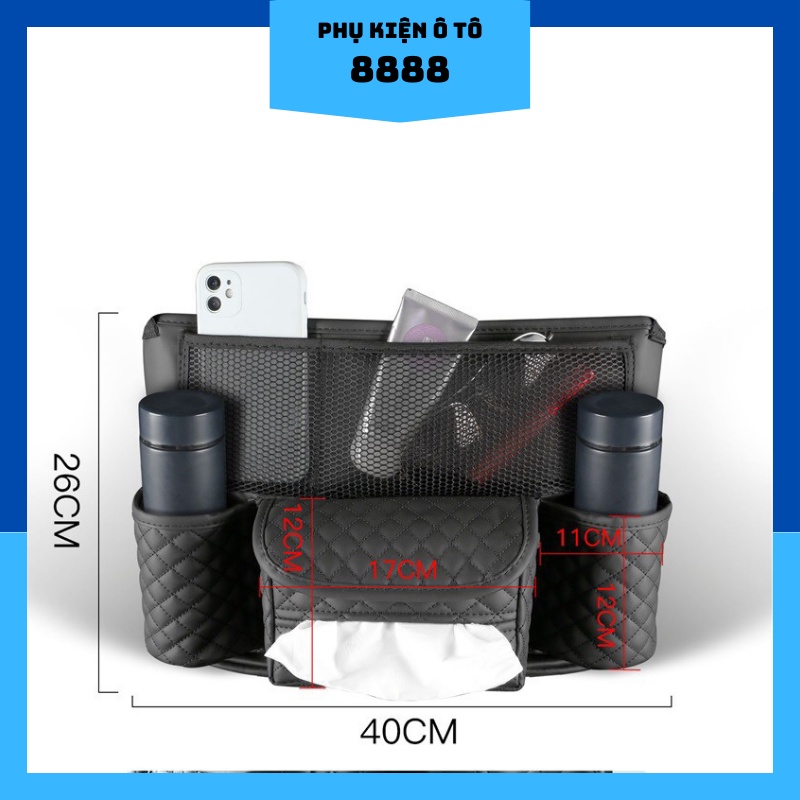 Túi Da Treo Đựng Đồ Đa Năng 8888 Màu Đen/Nâu/Be - Túi Treo Đựng Đồ Đa Năng Đen/Nâu/Be