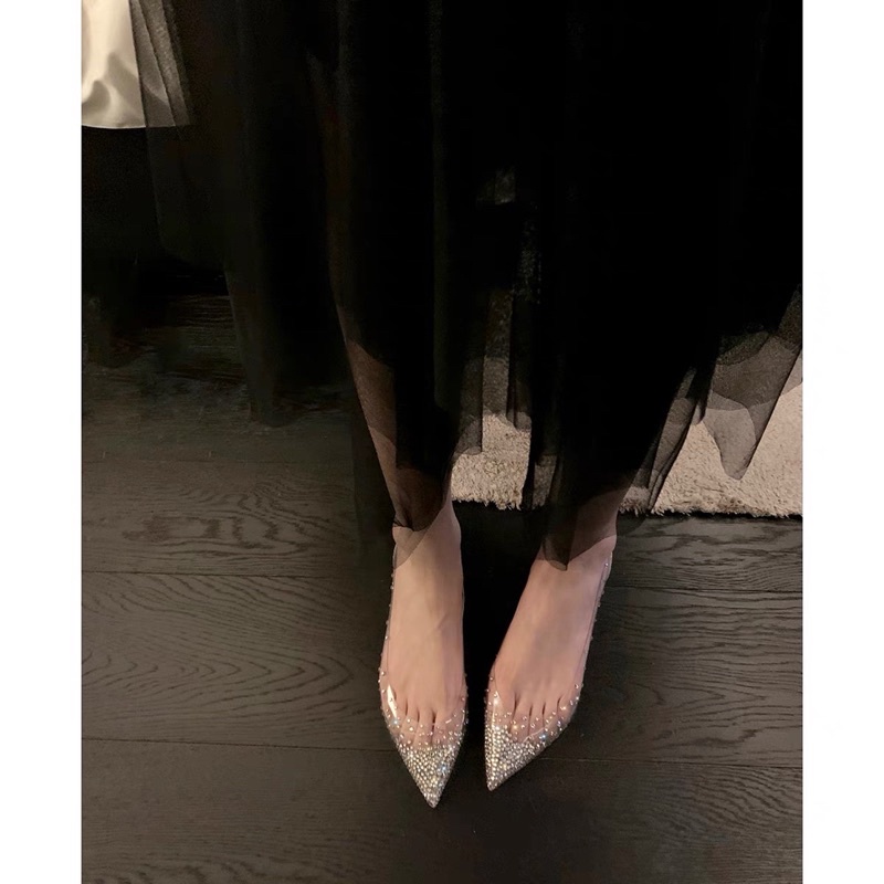 Giày bệt mũi nhọn sáng chảnh lấp lánh