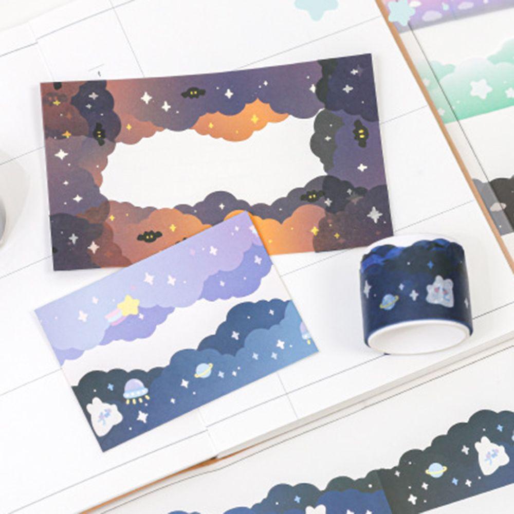 Giấy Dán Trang Trí Sổ Tay Hình Đám Mây Phong Cảnh Xinh Xắn