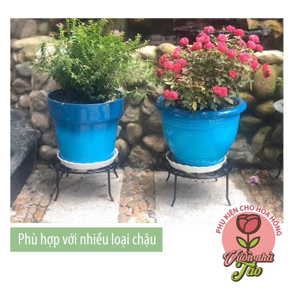 Đế kê chậu hoa văn tròn- kích thước 21x10cm