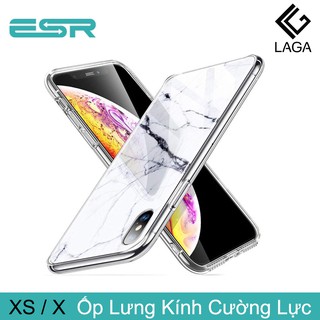 Ốp lưng esr marble glass iphone x / xs