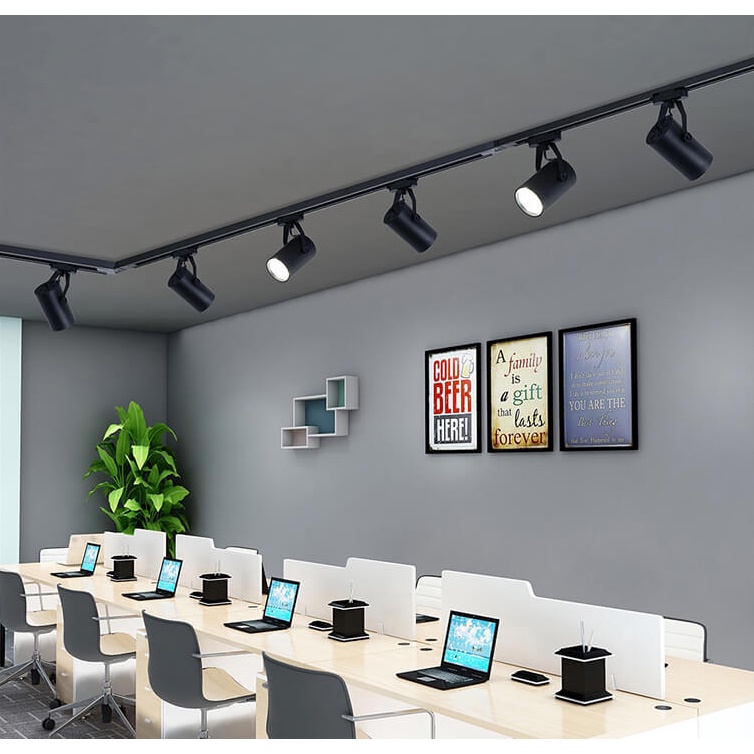 Đèn chiếu điểm rọi ray 7W mắt trâu các loại vỏ trắng, vỏ đen ánh sáng trắng, ánh sáng vàng, BH 12 tháng 1 đổi 1