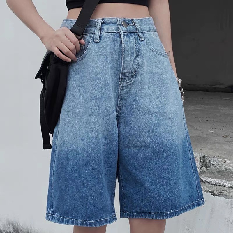 Quần short ngố denim loang ống rộng siêu hót ShortLoangP012