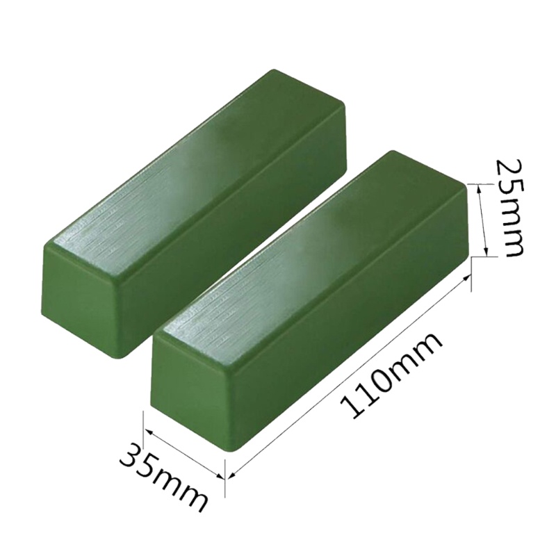 Bộ Dụng Cụ Đánh Bóng Bề Mặt Da / Kim Loại Màu Xanh Lá