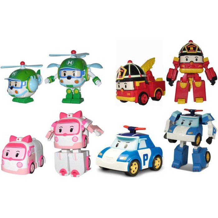 Mô Hình Đồ Chơi Robot Boys Robocar Poli Car Set 4