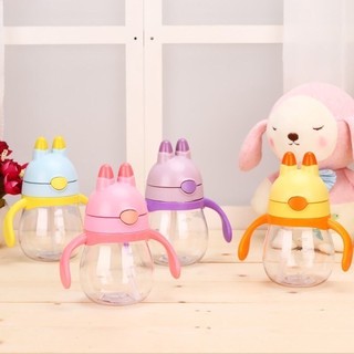 Bình uống nước tai thỏ dễ thương 200ml cho bé cực kì an toàn