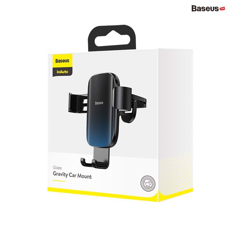 Đế giữ điện thoại trên xe Ô Tô Baseus Glaze Gravity Car Mount (New 2020 upgrade Model, Metal Bracket,Air Outlet Version)