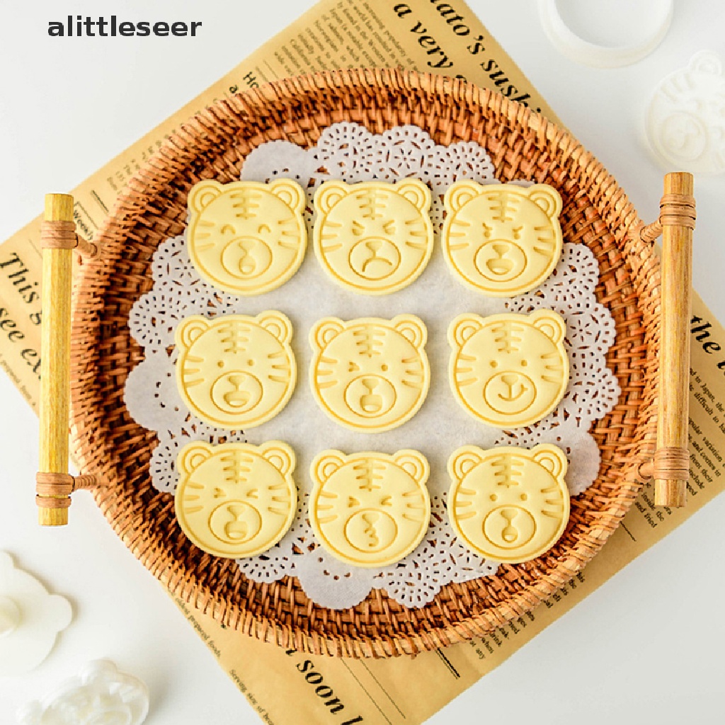 [ER] Khuôn Cắt Bánh Quy Hình Con Hổ Hoạt Hình Trang Trí Bánh Kem Lễ Hội