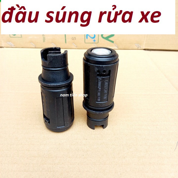 Đầu súng - Béc xịt rửa xe mỏ vịt kiểu gài gắn súng xịt rửa áp lực cao - Lắp được bình bọt tuyết 0,5 lít