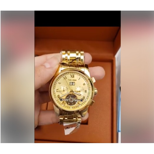 (Giảm giá 50%) Đồng hồ cơ tự động Nam Tevise chính hãng Nhật Bản teivse King