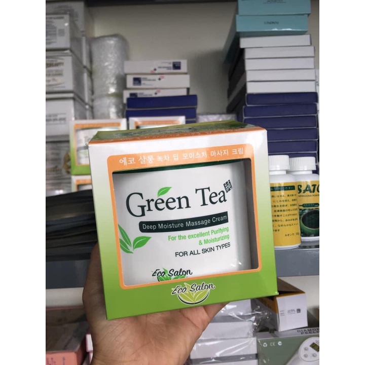 Kem massage green tea, massage mặt trà xanh green tea