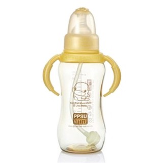 Bình sữa kuku cổ thường ppsu có tay cầm - 280ml kuku - ku5844