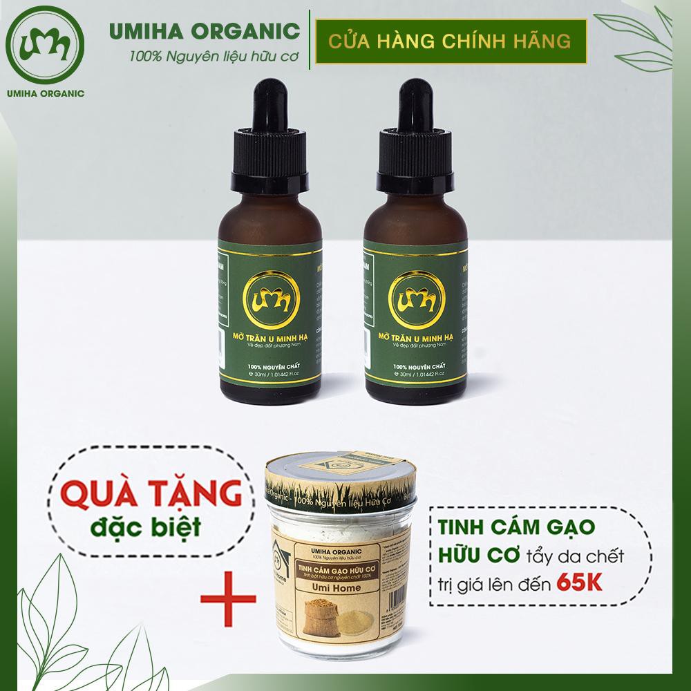 Combo 2 hộp Mỡ trăn triệt lông vĩnh viễn U Minh Hạ (30ml x2) - Tặng Bột Cám Gạo hữu cơ Umihome tẩy da chết handmade | BigBuy360 - bigbuy360.vn