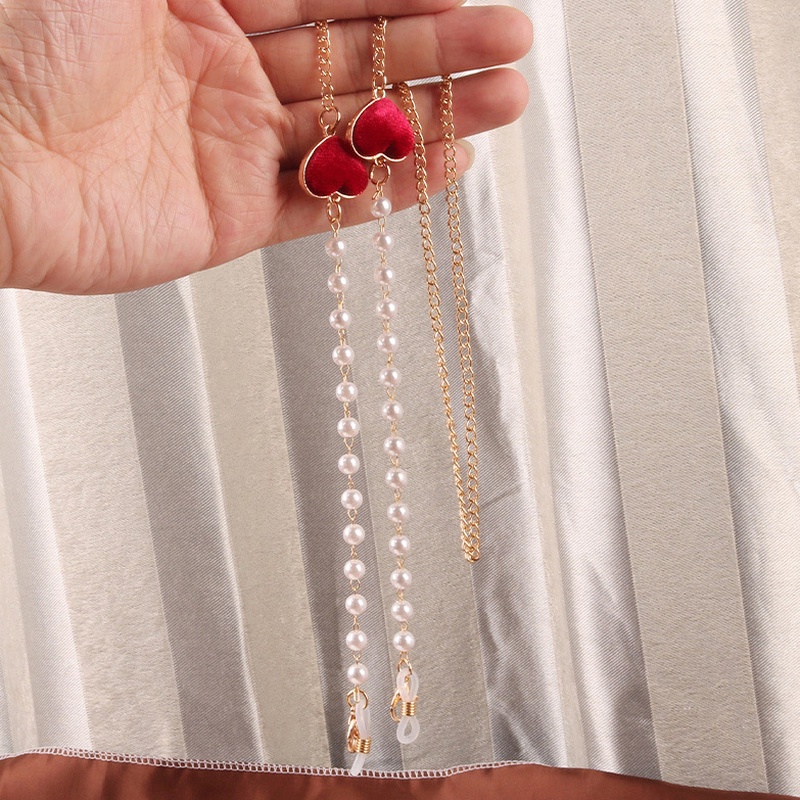 Dây Đeo Kính Mát Hình Trái Tim Chống Mất Thời Trang Dành Cho Nữ