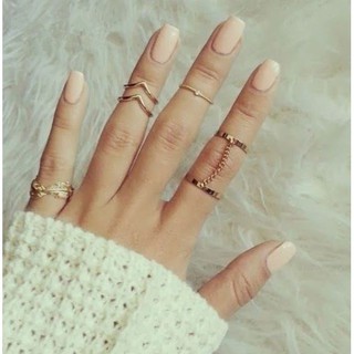 Set nhẫn hợp kim cá tính