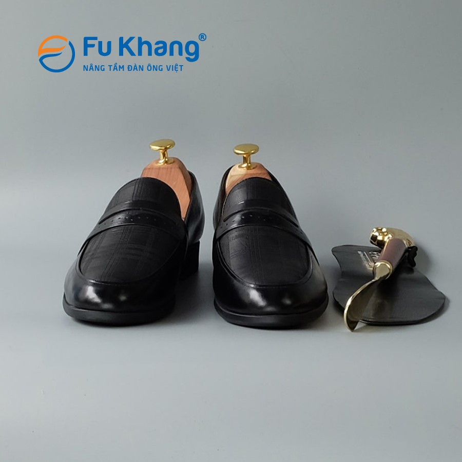 Giày Lười Nam da bò cao cấp đế cao su cực êm cực bền chính hãng Fu Khang - GL01200D