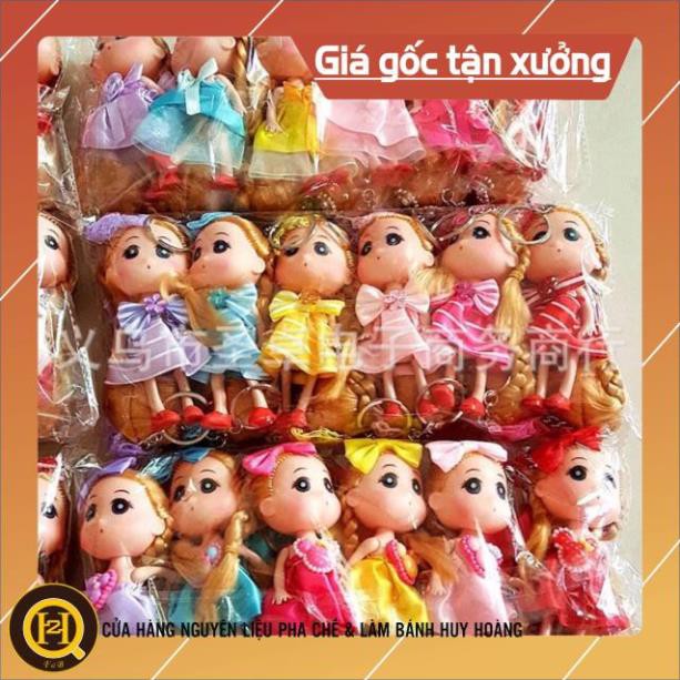 Combo 10 búp bê chibi 6cm có áo quần - trang trí bánh phụ kiện sinh nhật