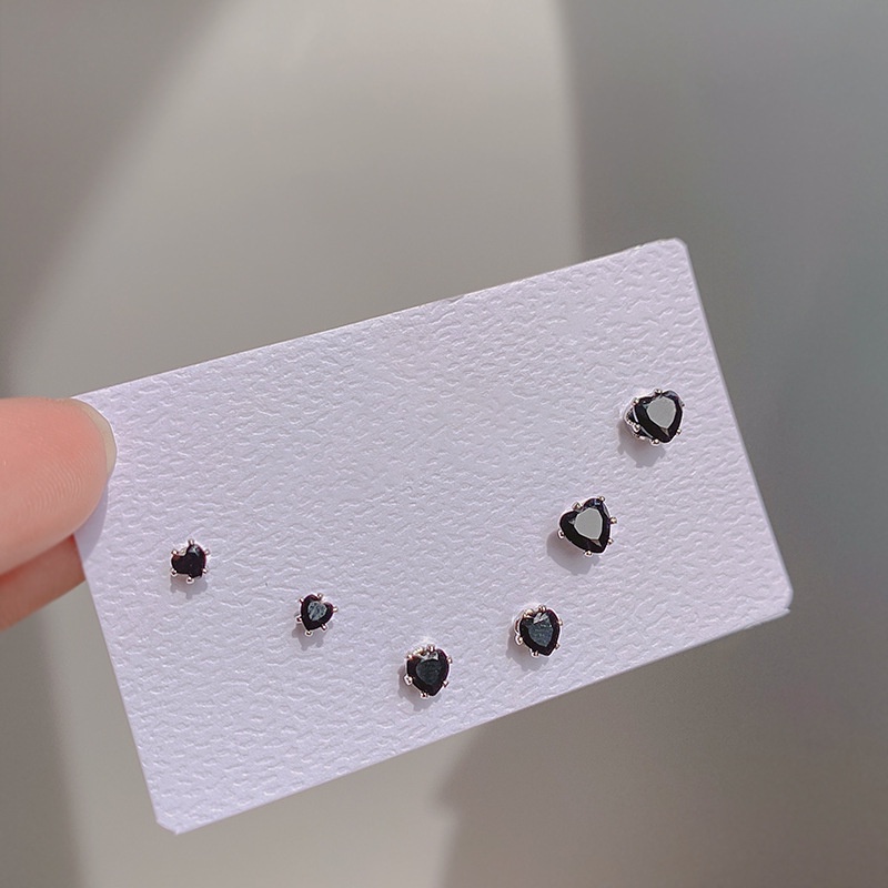 Bộ Khuyên Tai Hình Trái Tim Đính Đá Kim Cương Thời Trang 2022 Dành Cho Nữ