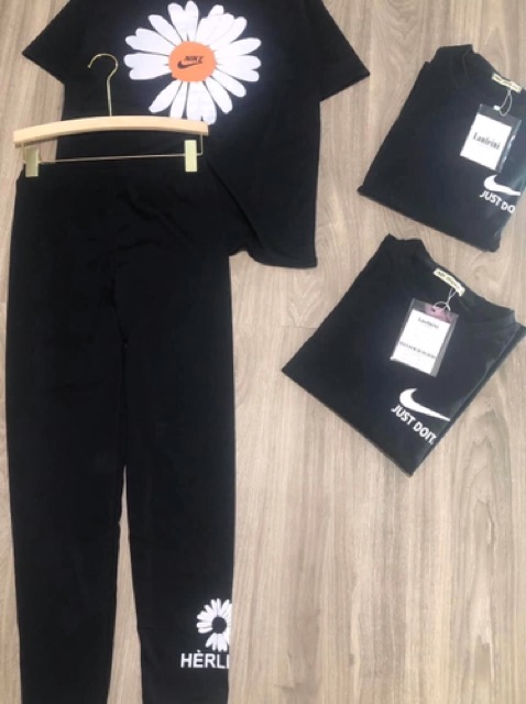 [Mã FAGREEN245 giảm 10% tối đa 30K đơn 99K] S745 Bộ Thể Thao In Hoa Cúc Quần Legging Áo Thụng Sang Chảnh | BigBuy360 - bigbuy360.vn