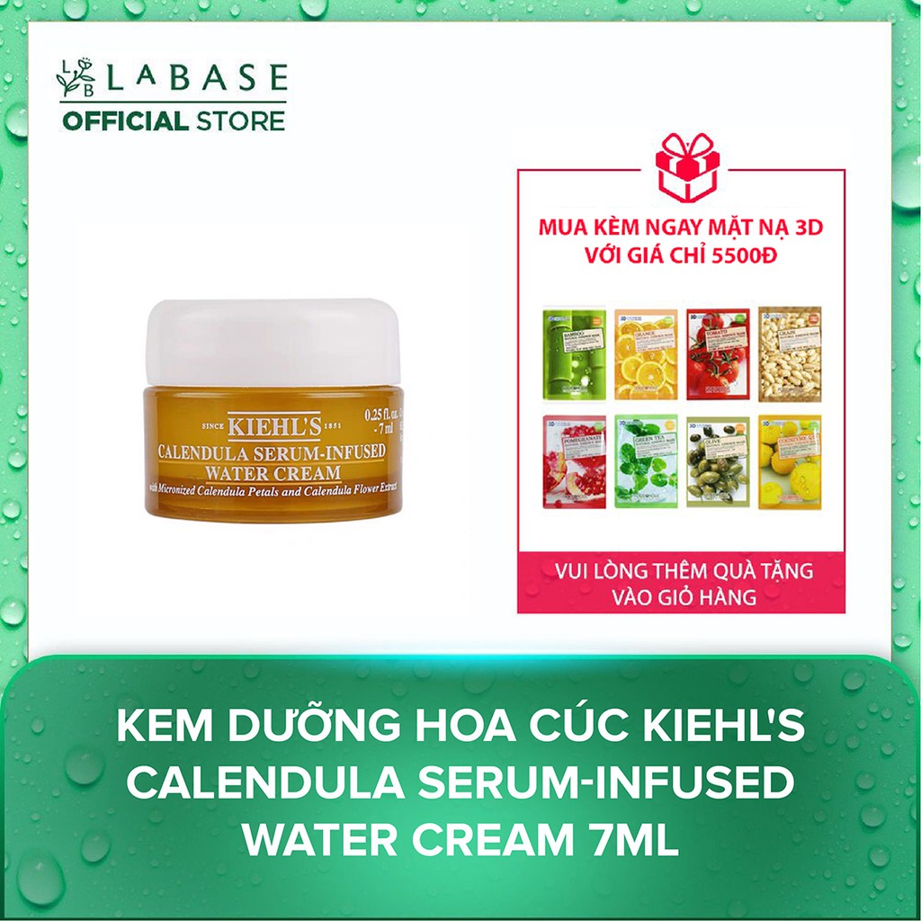 Kem dưỡng Hoa cúc Kiehl's Calendula Serum-Infused Water Cream 7ml