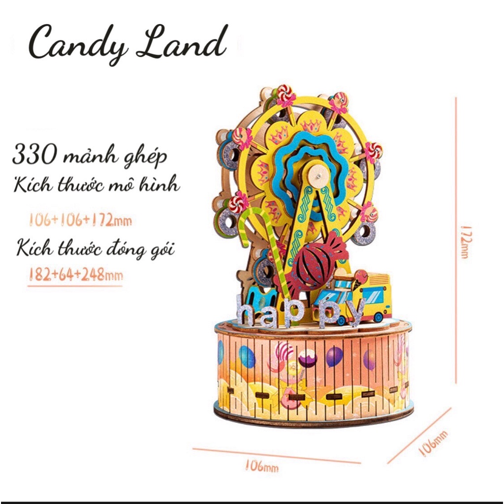 Mô hình lắp ráp Hộp nhạc chuyển động - Music Box