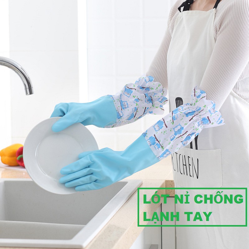 Găng Tay Rửa Bát - Găng Tay Cao Su - Găng Tay Giặt Quần Áo - Găng Tay Vệ Sinh