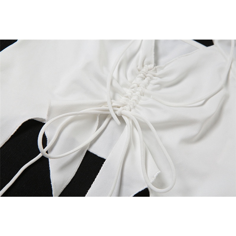 DUNEA Áo cổ yếm thiết kế mỏng thời trang dành cho nữ