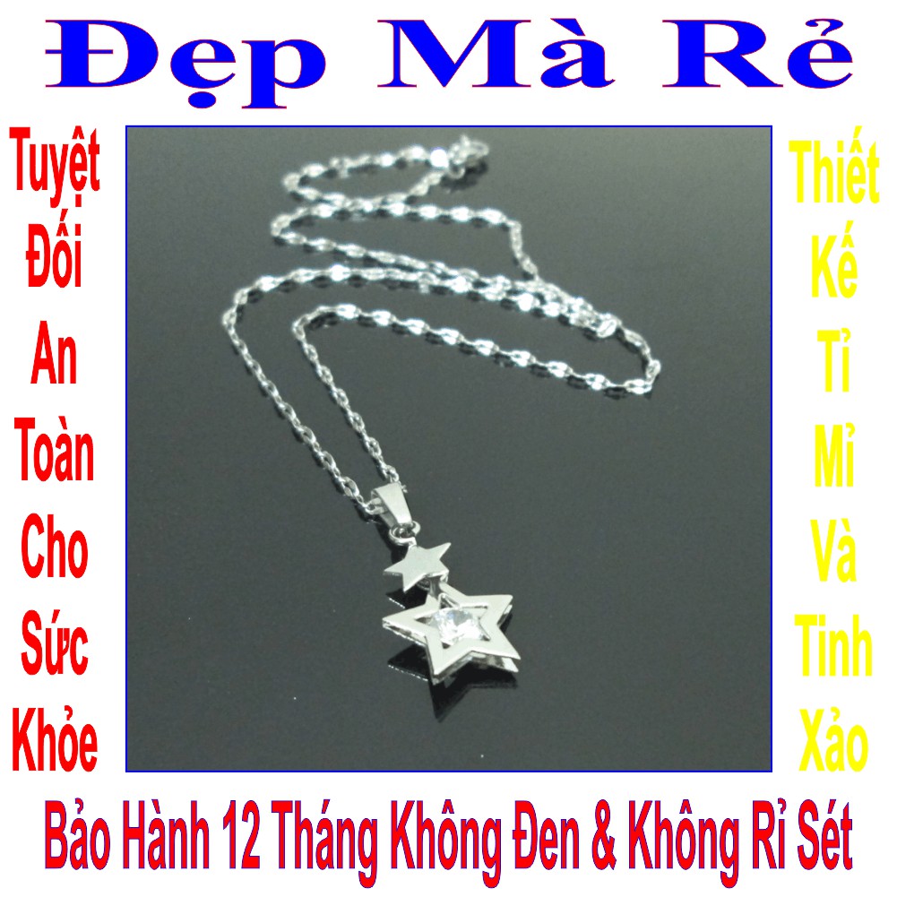 Dây chuyền ngôi sao năm cánh may mắn cho bé gái - An toàn cho trẻ - Cam kết 1 đổi 1 nếu hoen, gỉ sét