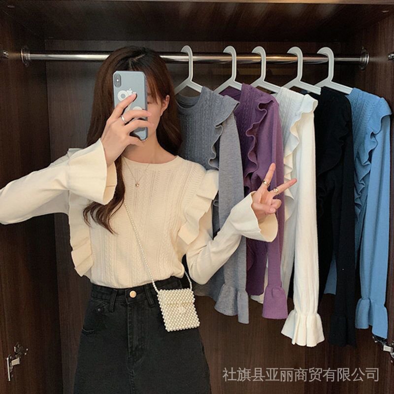 Áo len tay dài ống loe thời trang dành cho nữ